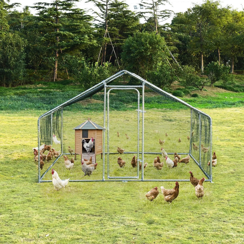 Large Walk in Shade Cage Chicken Coop with Roof Cover by DirectDeals