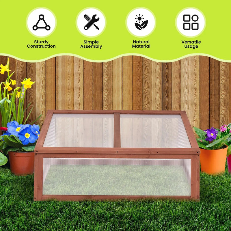 Outdoor Indoor Garden Portable Wooden Greenhouse by DirectDeals