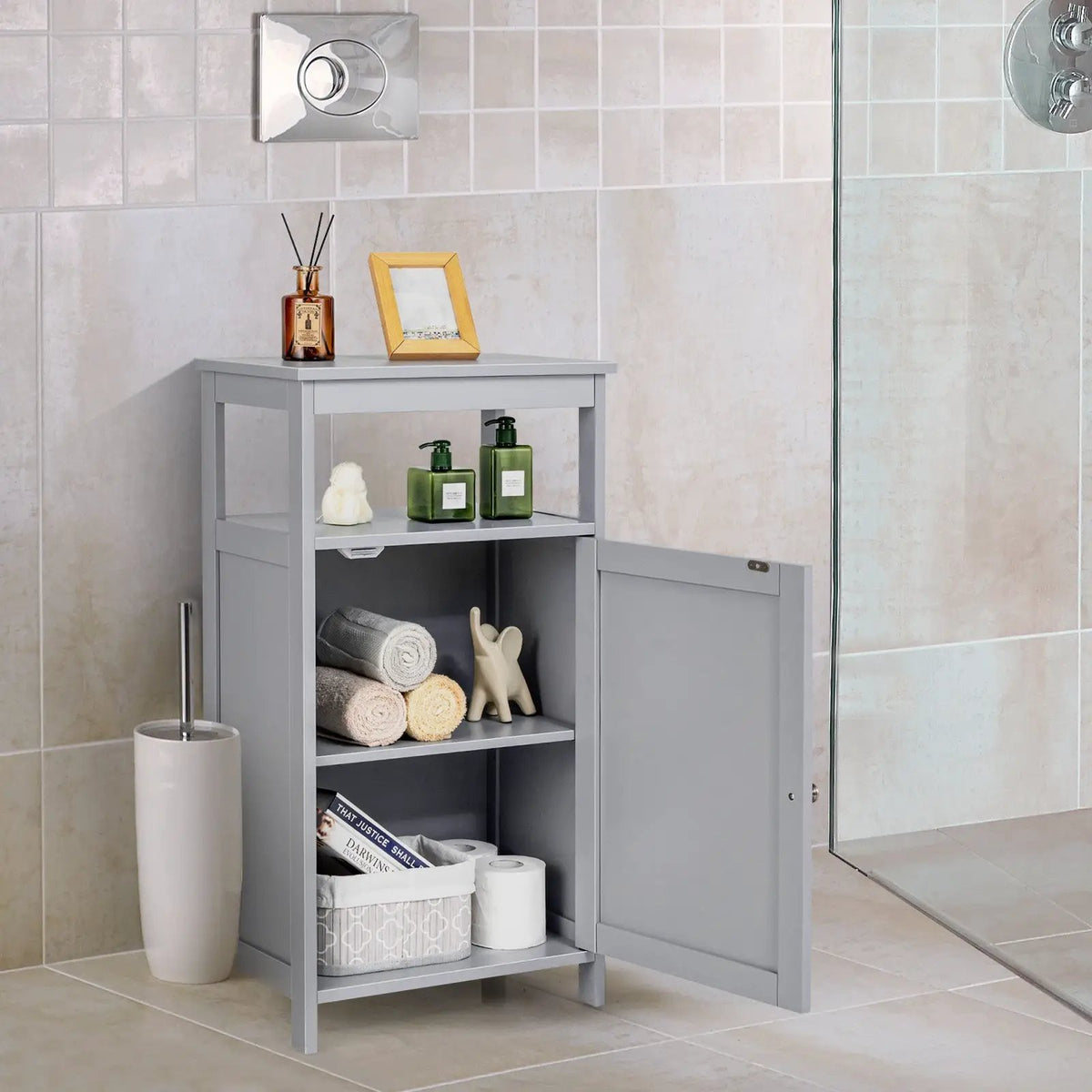 Floor Cabinet Multifunction Storage Rack Organizer Stand, photo 4 of 16