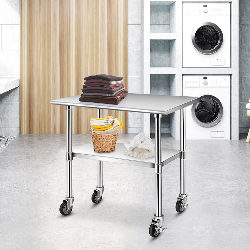 Stainless Steel Commercial Kitchen Prep and Work Table by DirectDeals