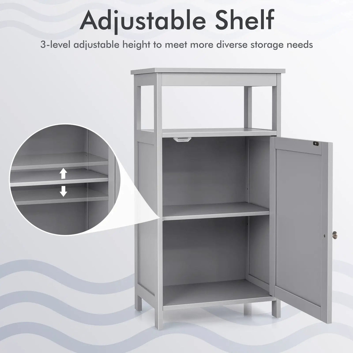 Floor Cabinet Multifunction Storage Rack Organizer Stand, photo 14 of 16