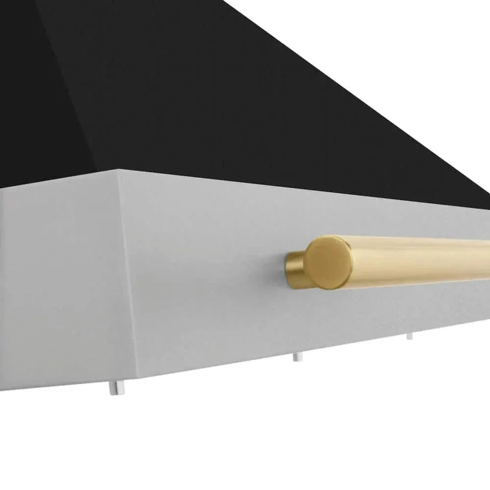 ZLINE 36" Autograph Stainless Wall Range Hood KB4SNZ-BLM36-CB by Farmhouse Kitchen and Bath