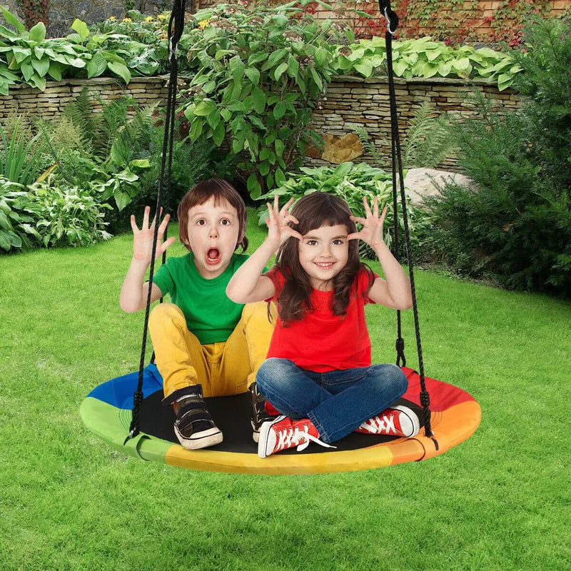 40 Inch Flying Saucer Tree Swing Outdoor Play for Kids by DirectDeals