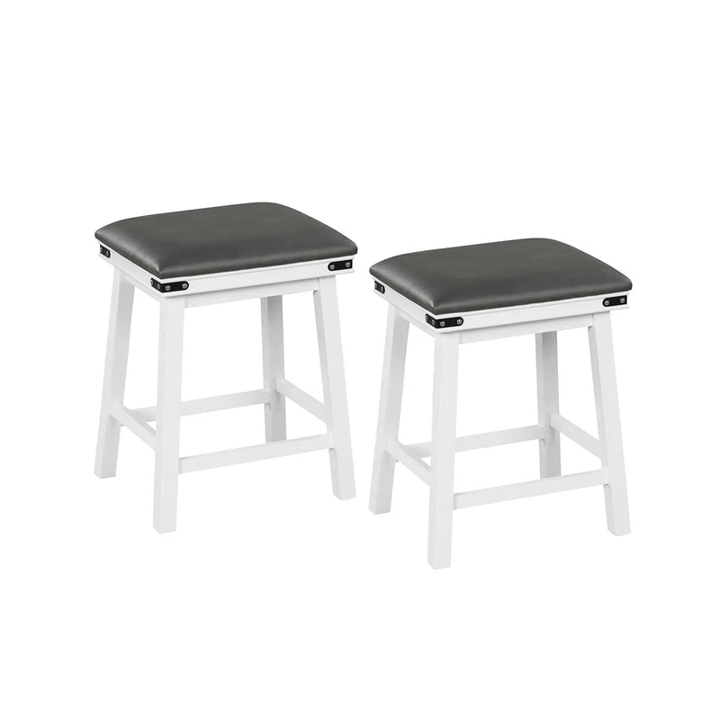 Set of 2 24/30 Inch Dining Bar Stool with Acacia Wood Frame by DirectDeals