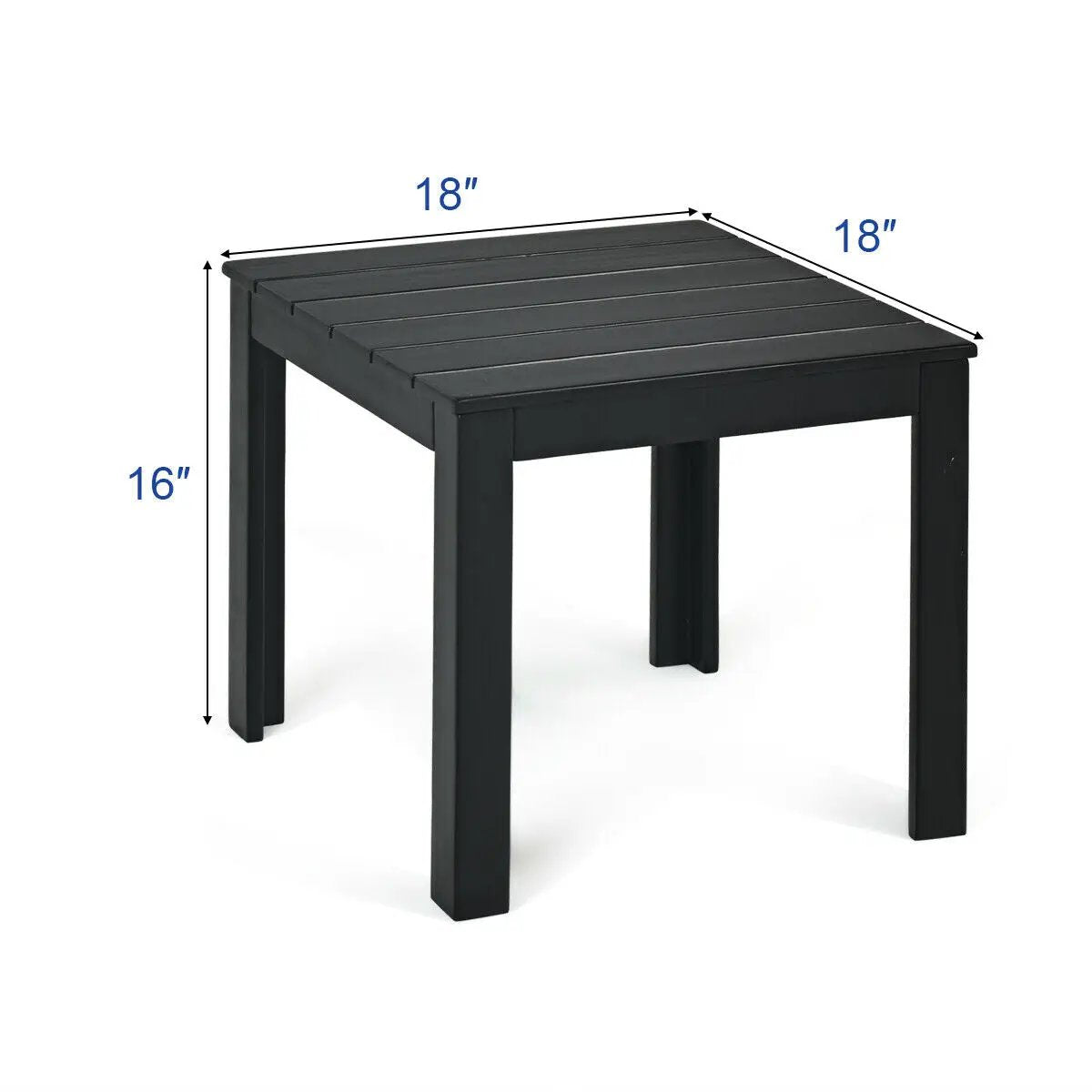 Wooden Square Patio Coffee Bistro Table, photo 9 of 16