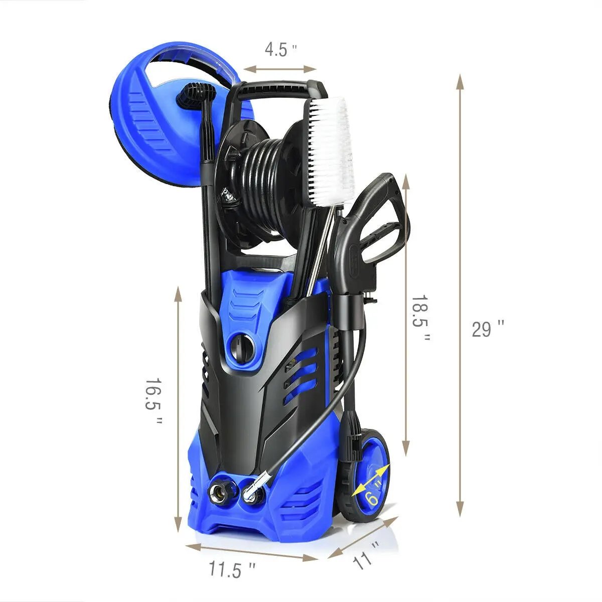 3000 PSI Electric High Pressure Washer With Patio Cleaner, photo 4 of 9
