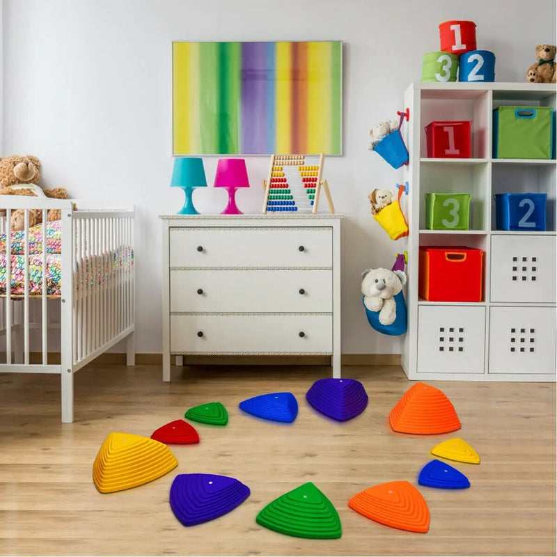 11 Pieces Non-Slip Bottom Kids Balance Stepping Stones by DirectDeals