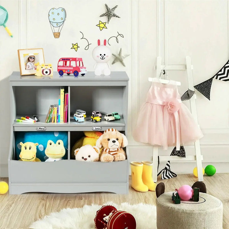 Kids Floor Cabinet Multi-Functional Bookcase by DirectDeals