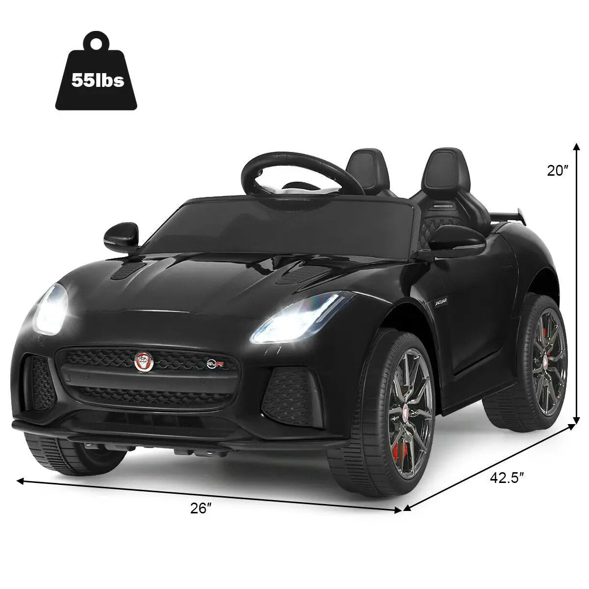 12V Jaguar F-Type SVR Licensed Kids Ride On Car, photo 5 of 12