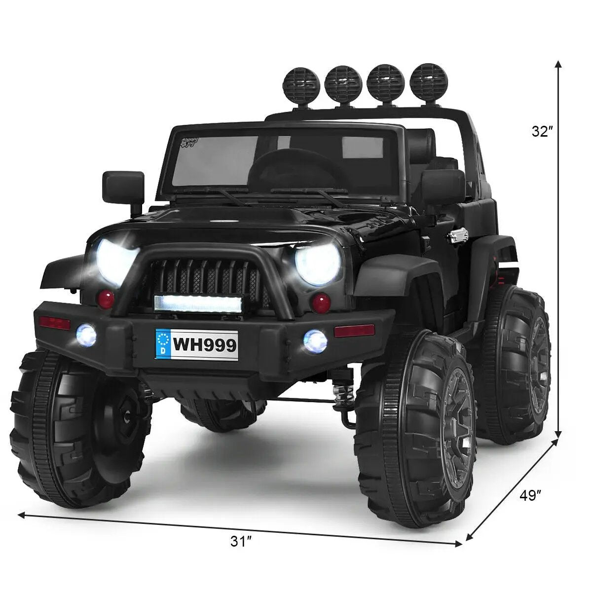 12V Kids Ride On Truck with Remote Control and Double Magnetic Door, photo 5 of 12