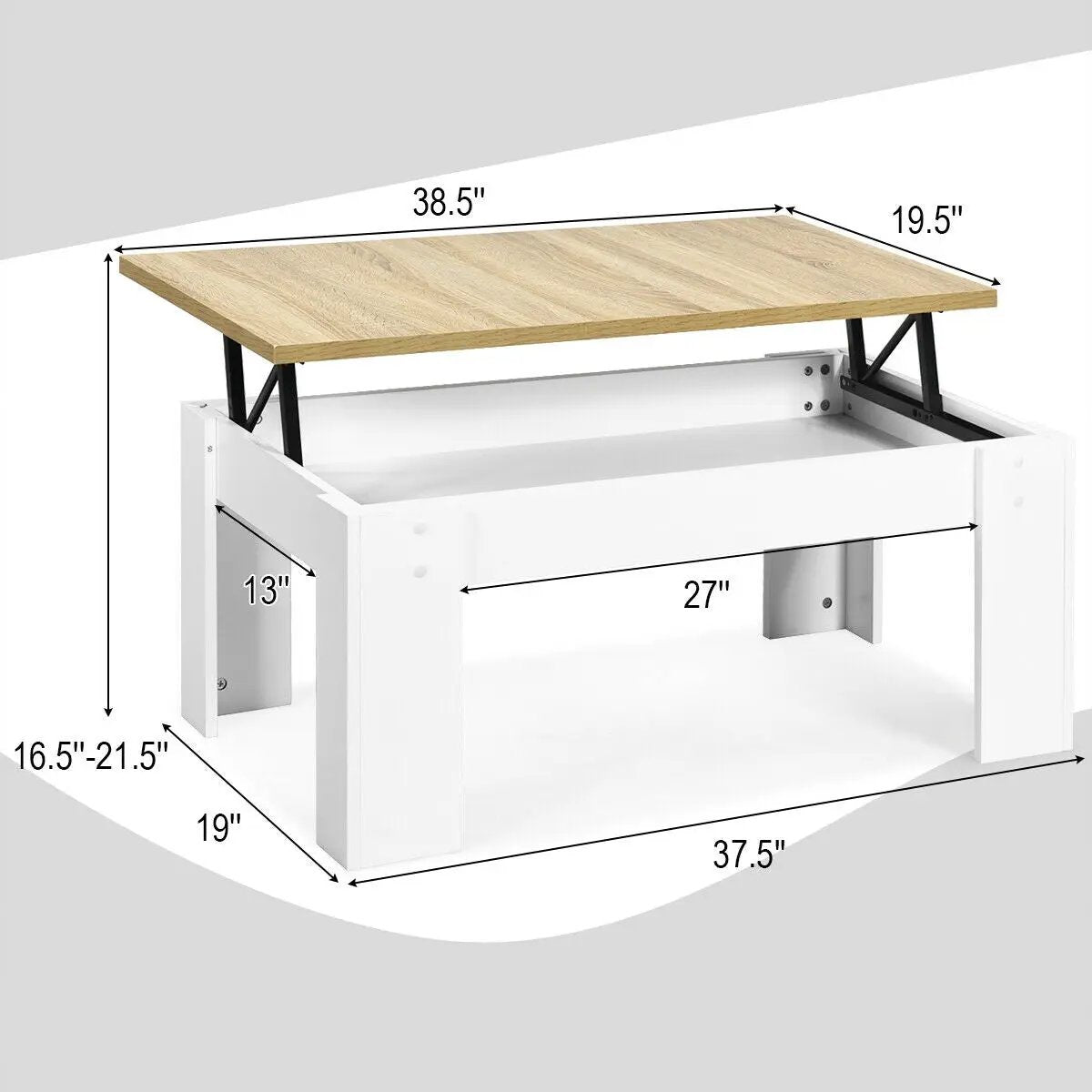 Lift Top Coffee Pop-UP Cocktail Table, photo 7 of 16