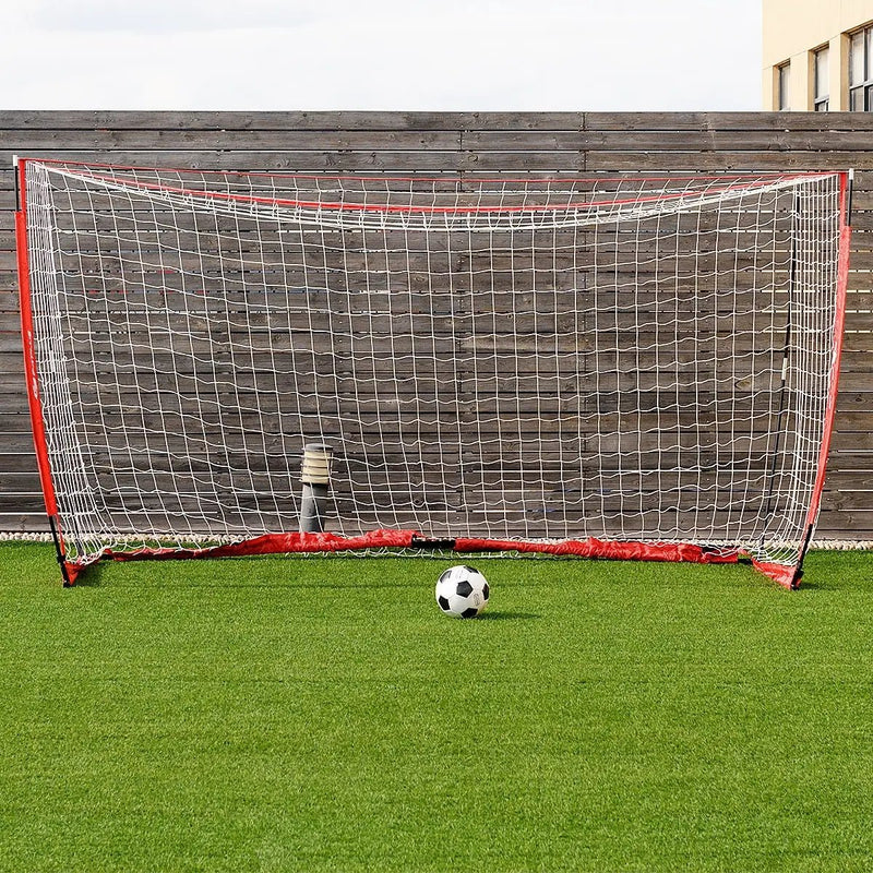 6/8/12 Feet Durable Bow Style Soccer Goal Net with Bag-12' x 6' by DirectDeals