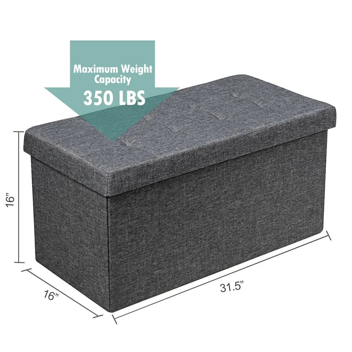 31.5 Inch Fabric Foldable Storage with Removable Storage Bin, photo 5 of 9