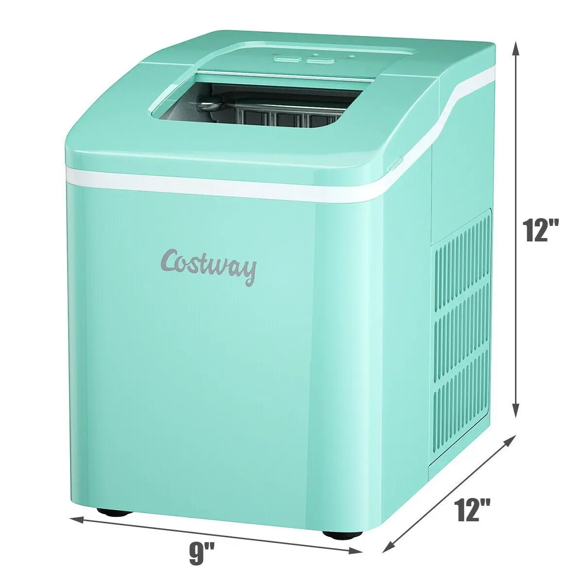 Portable Countertop Ice Maker Machine with Scoop-Green by DirectDeals