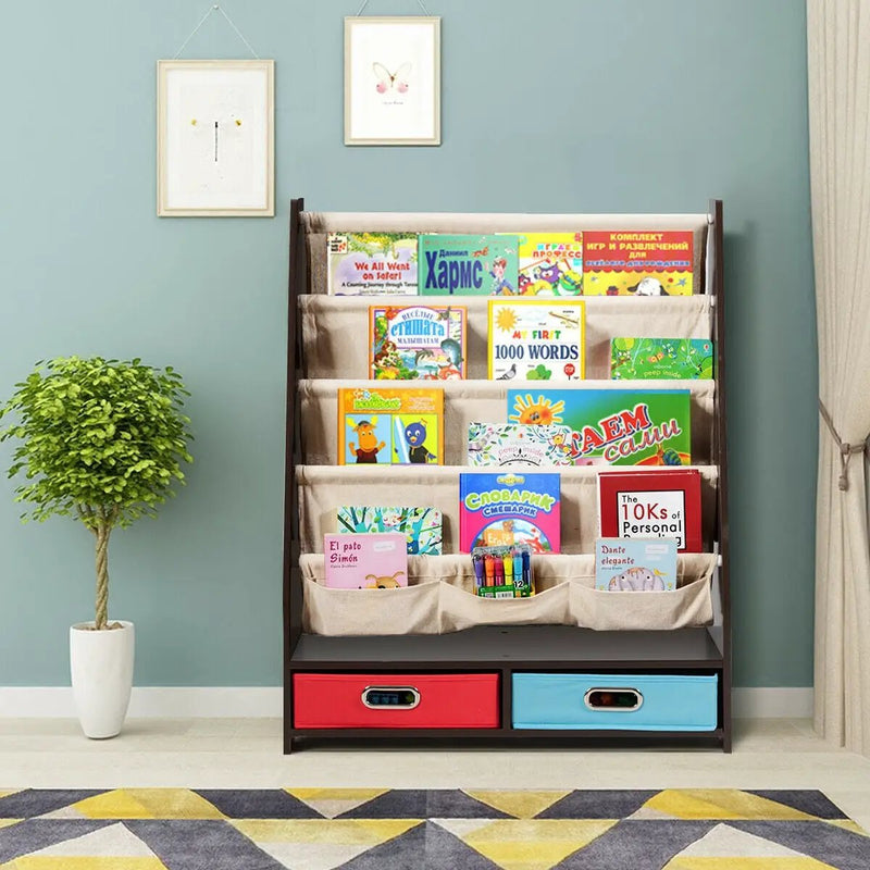 Kids Book and Toys Organizer Shelves by DirectDeals