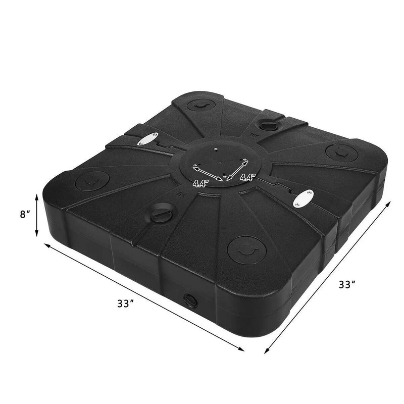 260 lbs Offset Patio Umbrella Base with Wheels Sand Water Filled by DirectDeals