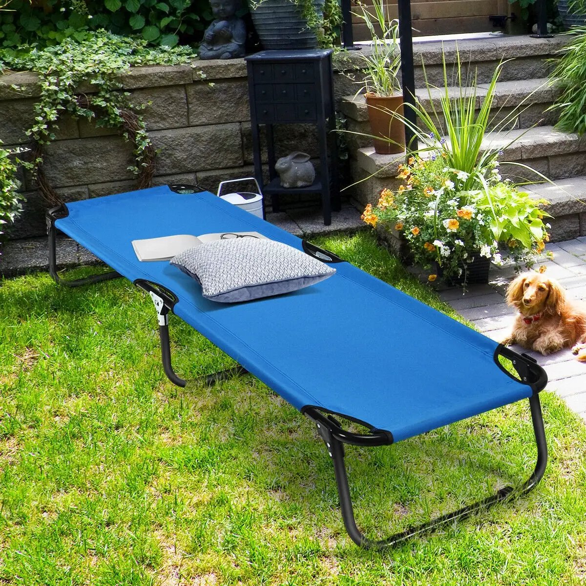 Outdoor Folding Camping Bed for Sleeping Hiking Travel, photo 7 of 10