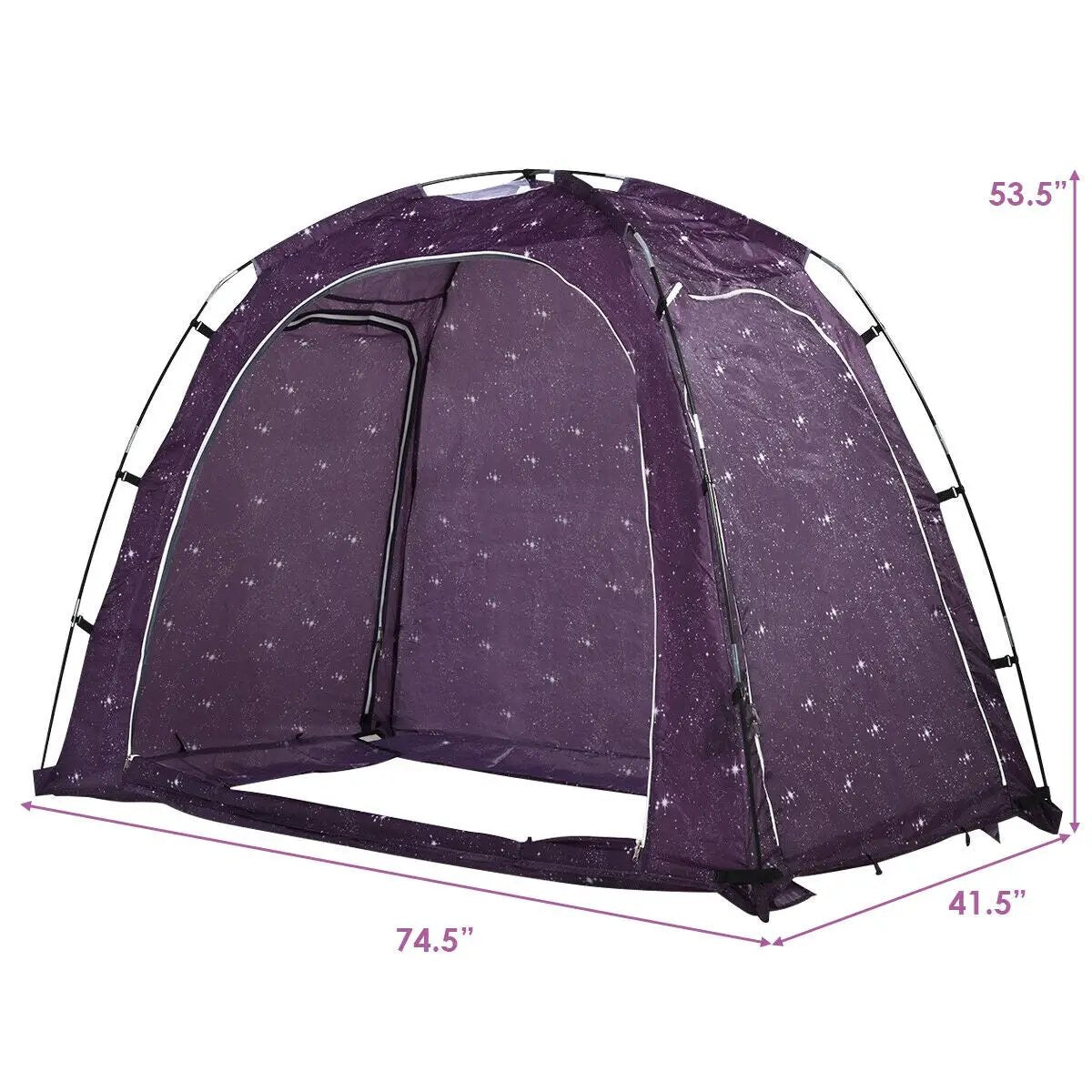 Bed Tent Indoor Privacy Play Tent on Bed with Carry Bag by DirectDeals