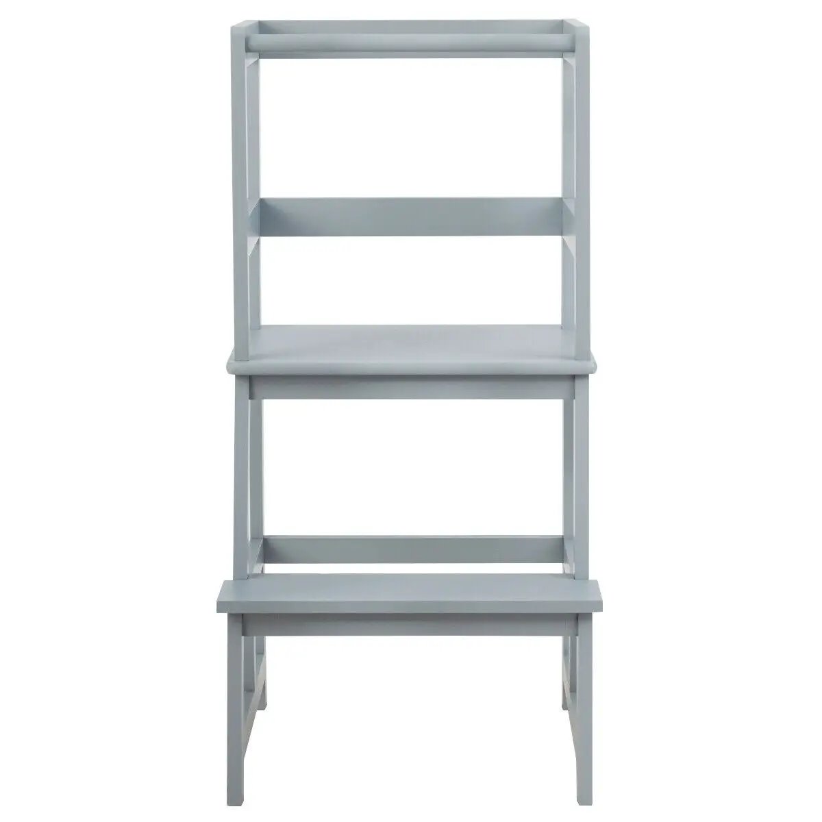 Kids Wooden Kitchen Step Stool with Safety Rail by DirectDeals