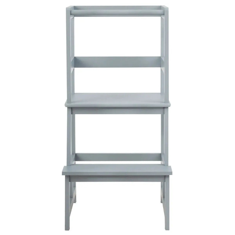 Kids Wooden Kitchen Step Stool with Safety Rail by DirectDeals