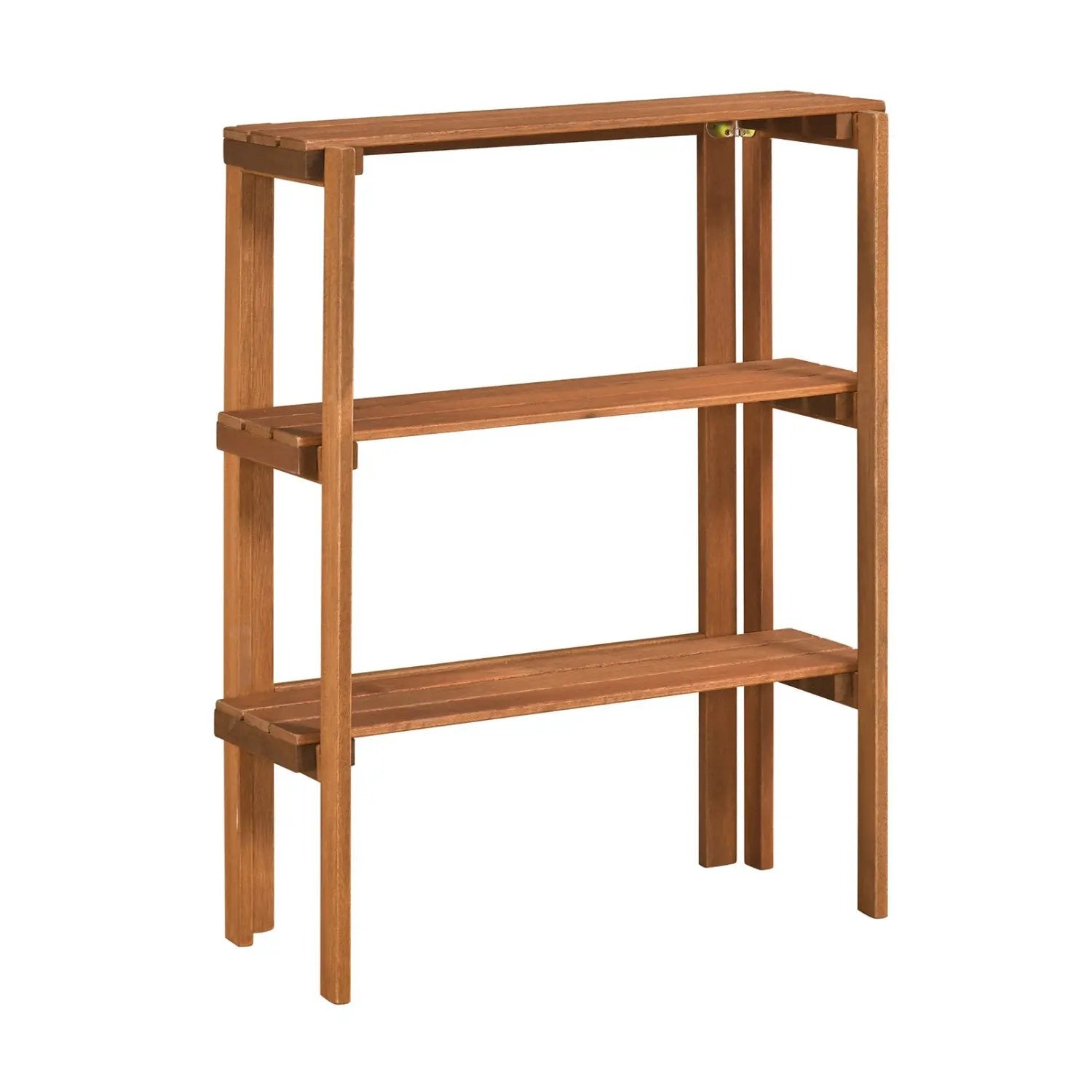 3-Tier Folding Wooden Storage Shelf for Entryway & Garden by DirectDeals