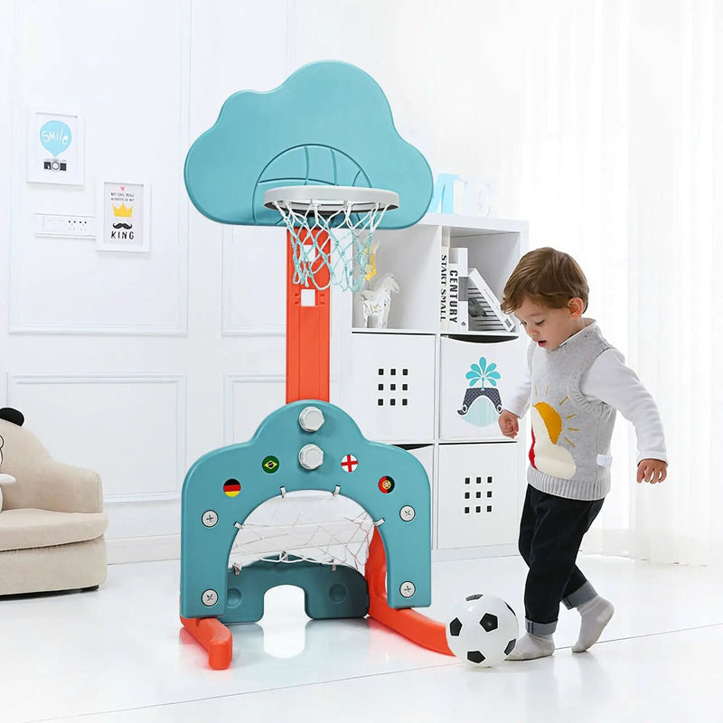 3-in-1 Kids Basketball Hoop Set with Balls by DirectDeals