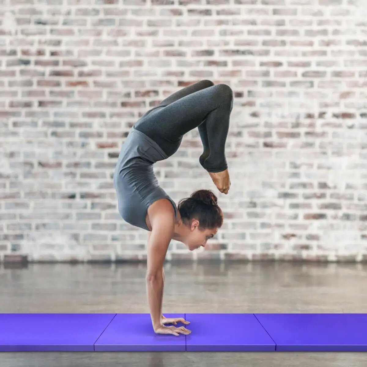 4 Feet x 10 Feet x 2 Inch Folding Gymnastics Tumbling Gym Mat, photo 5 of 24