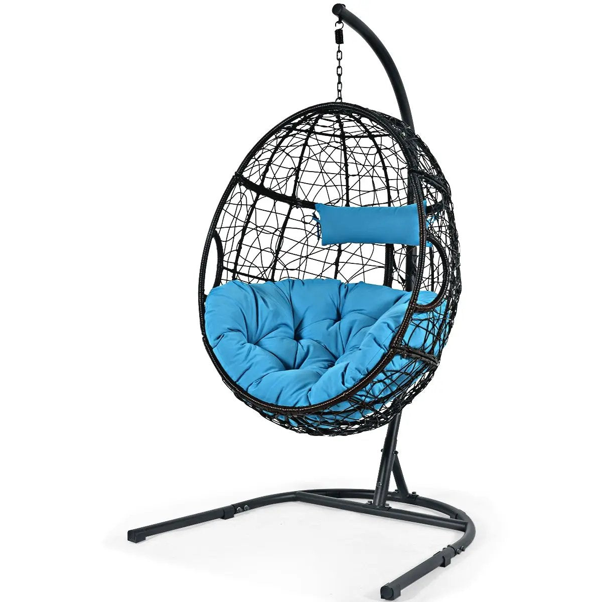Hanging Cushioned Hammock Chair with Stand by DirectDeals