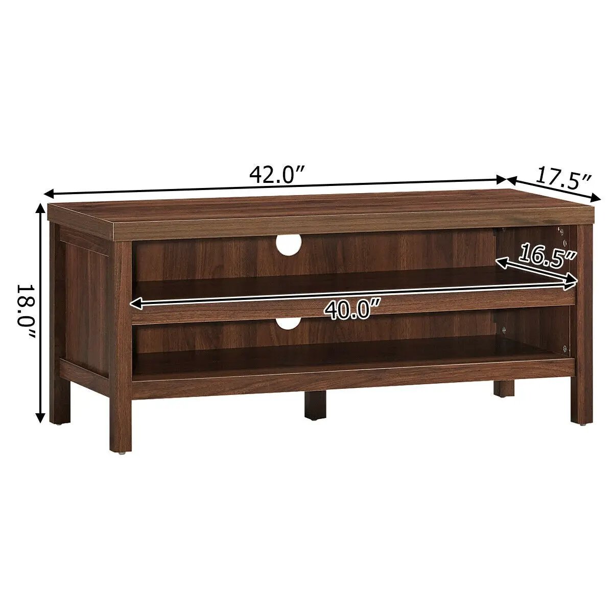 3-Tier TV Stand Console Cabinet for TV's up to 45 Inch with Storage Shelves, photo 10 of 16