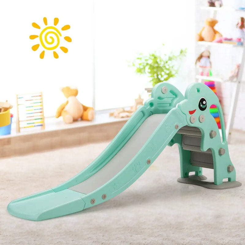 3-in-1 Kids Climber Slide Play Set with Basketball Hoop and Ball by DirectDeals