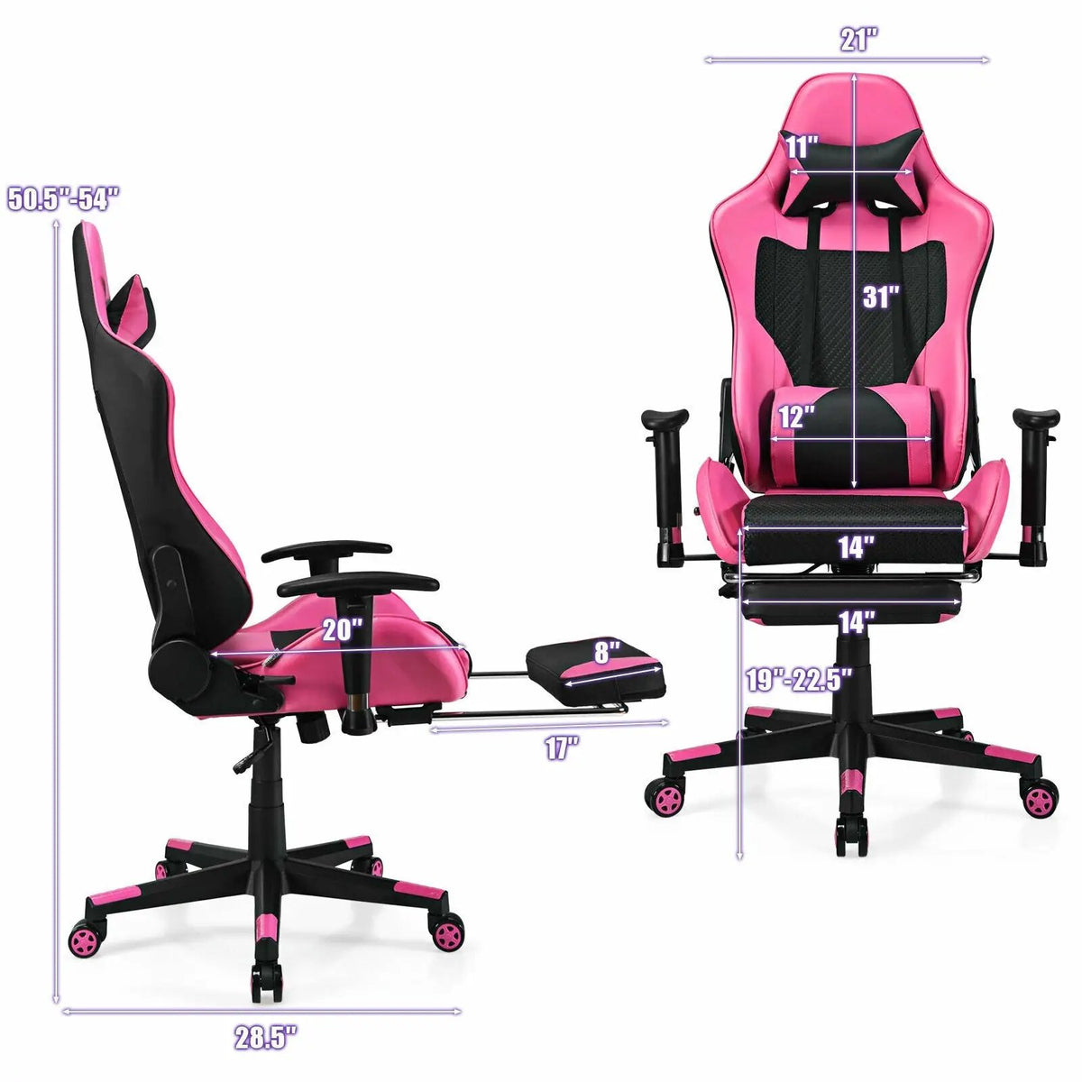 PU Leather Gaming Chair with USB Massage, photo 4 of 12