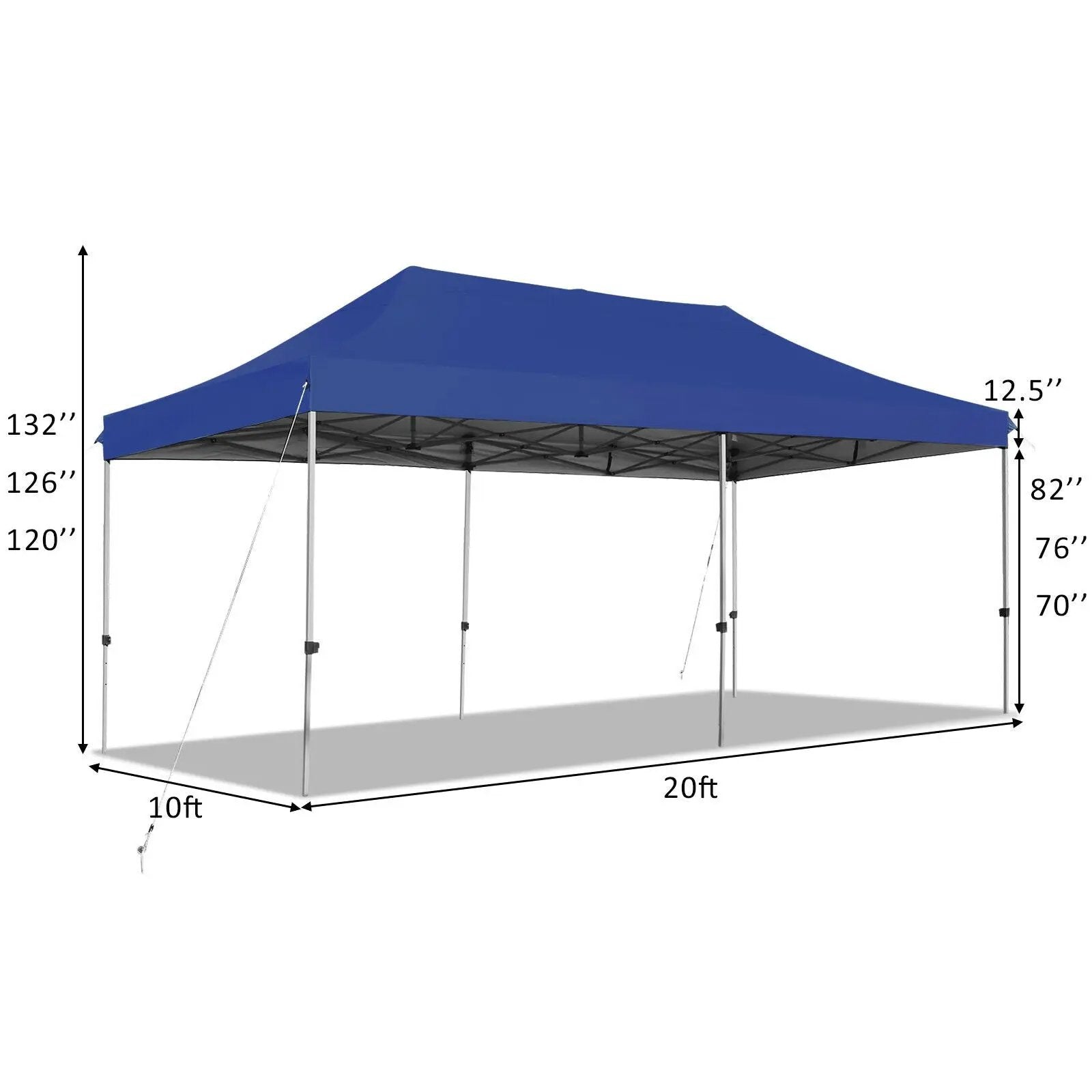 10 x 20 Feet Adjustable Folding Heavy Duty Sun Shelter with Carrying Bag by DirectDeals