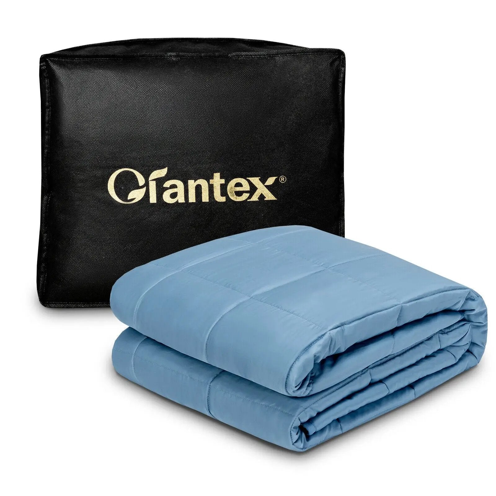 48 x 72 Inch Heavy Weighted 20lb Natural Bamboo Fabric Blanket-Blue by DirectDeals