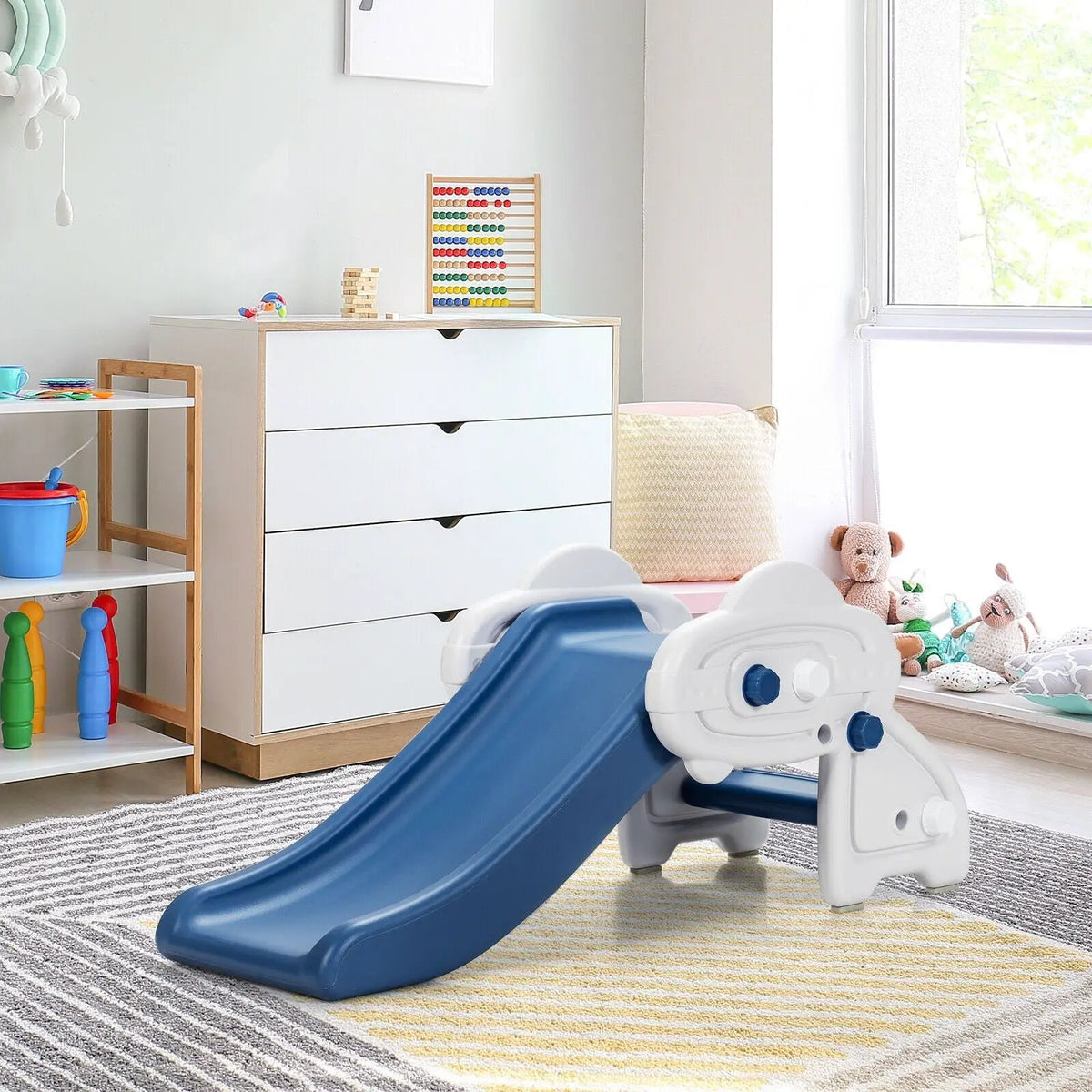 Freestanding Baby Mini Play Climber Slide Set with HDPE anf Anti-Slip Foot Pads, photo 2 of 16