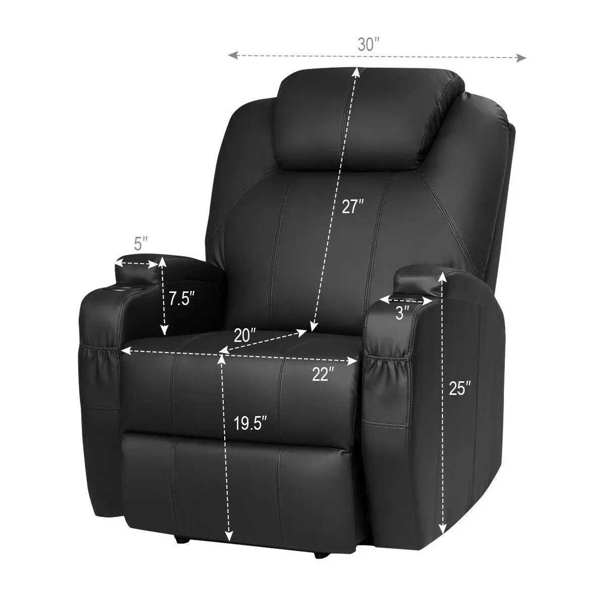 Power Lift Recliner Chair with Massage and Heat for Elderly with Remote Control, photo 10 of 16
