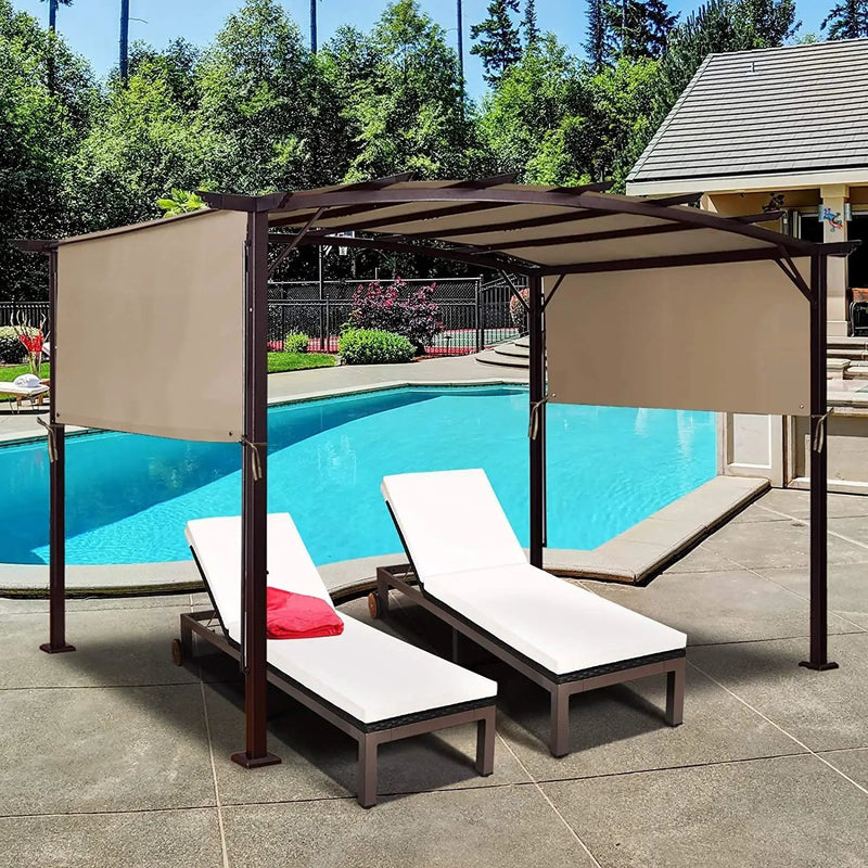 Outdoor Canopy Shade Cover with Copper Grommets & 4 Straps by DirectDeals