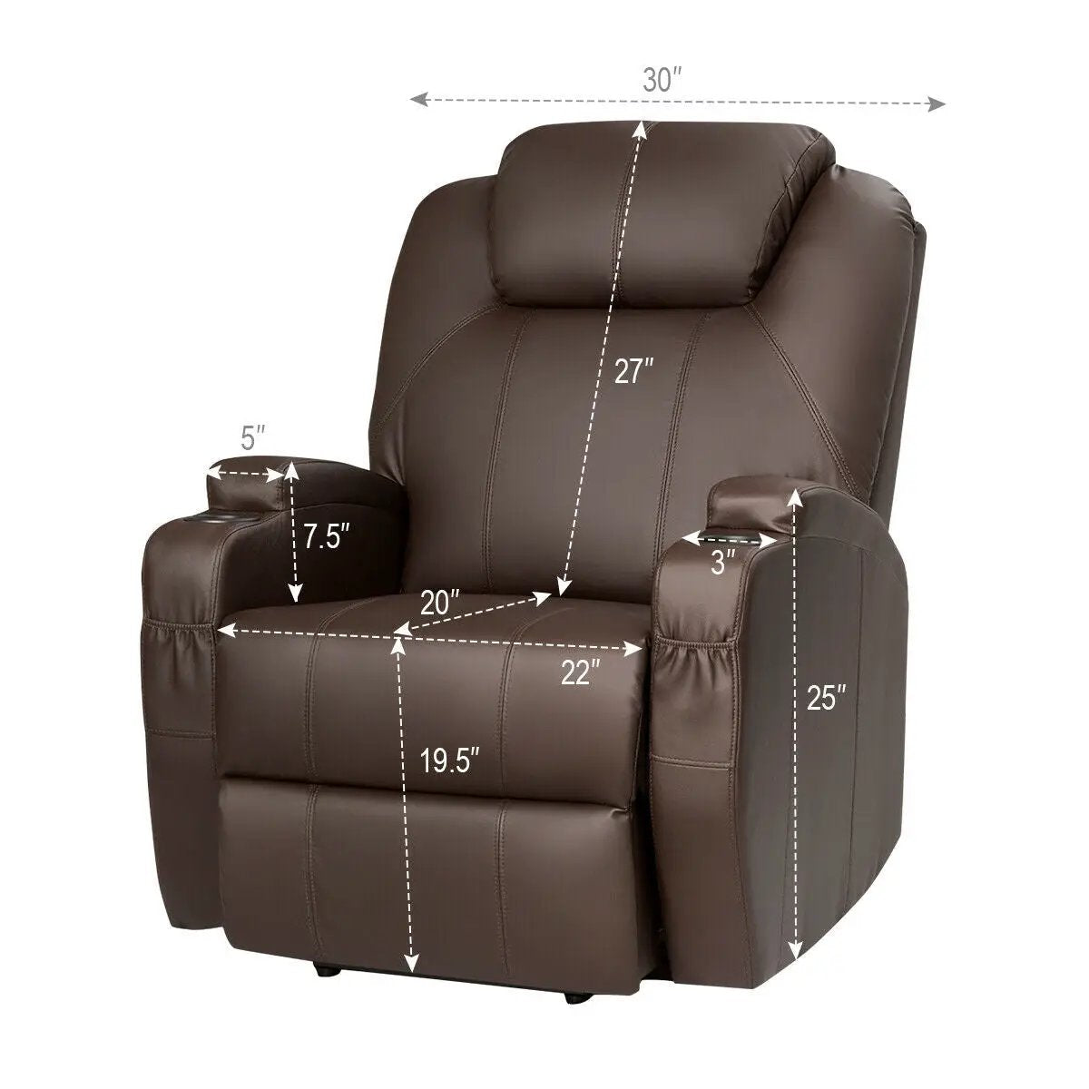 Power Lift Recliner Chair with Massage and Heat for Elderly with Remote Control, photo 9 of 16