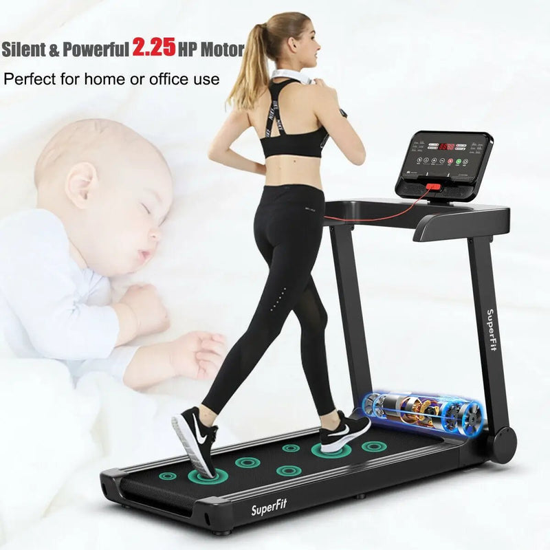 2.25 HP Electric Treadmill Running Machine with App Control by DirectDeals