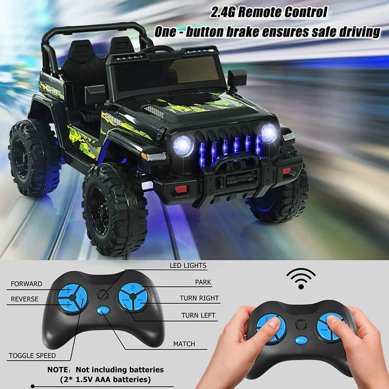 12V Kids Ride-on Jeep Car with 2.4 G Remote Control by DirectDeals