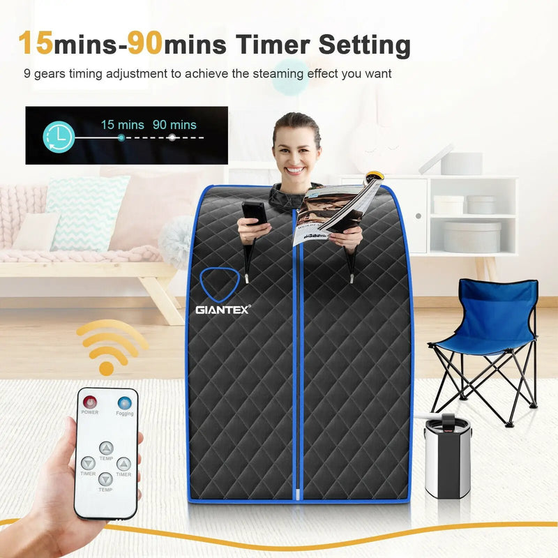 Portable Personal Steam Sauna Spa with 3L Blast-proof Steamer Chair by DirectDeals