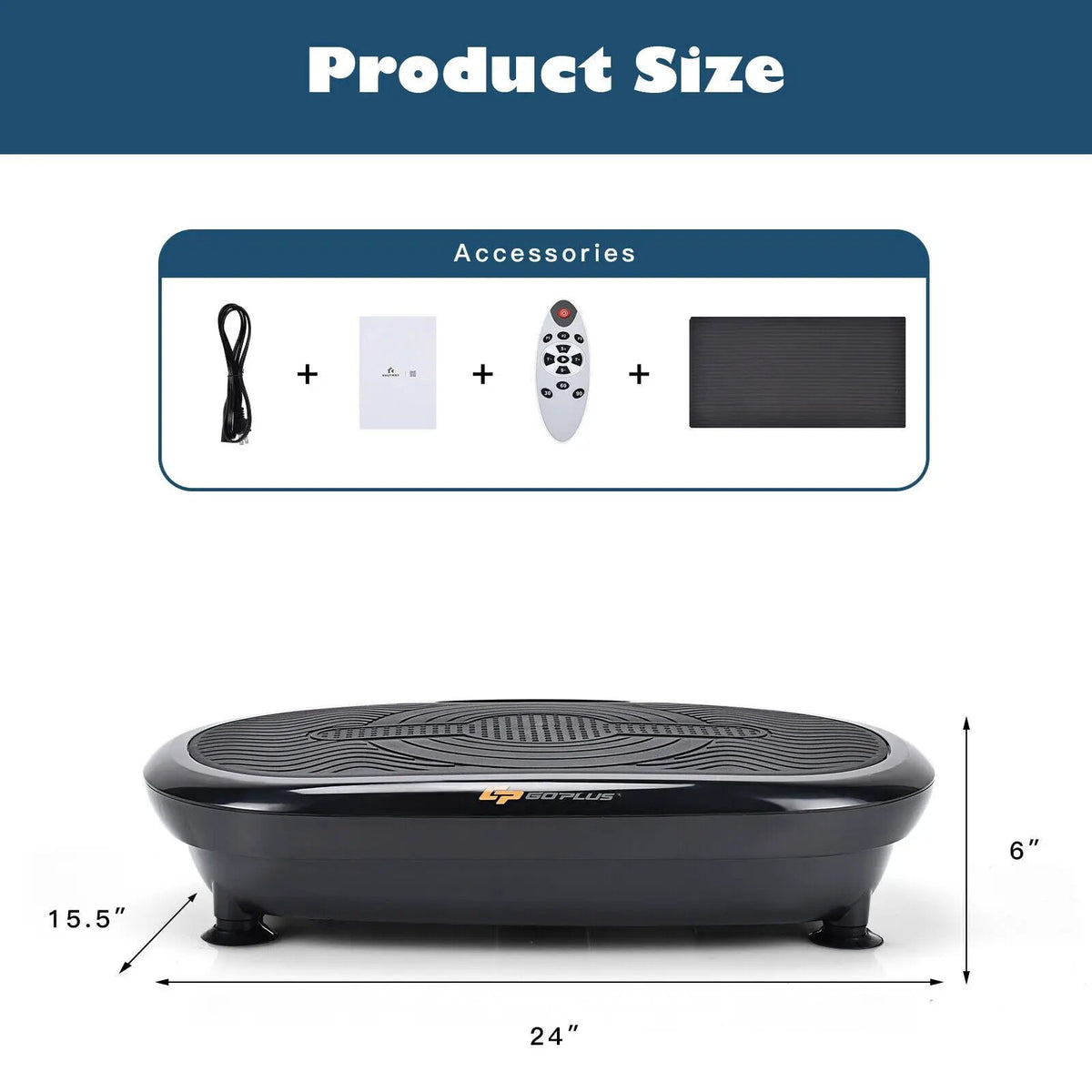 Mini Vibration Body Fitness Platform with Loop Bands, photo 7 of 16