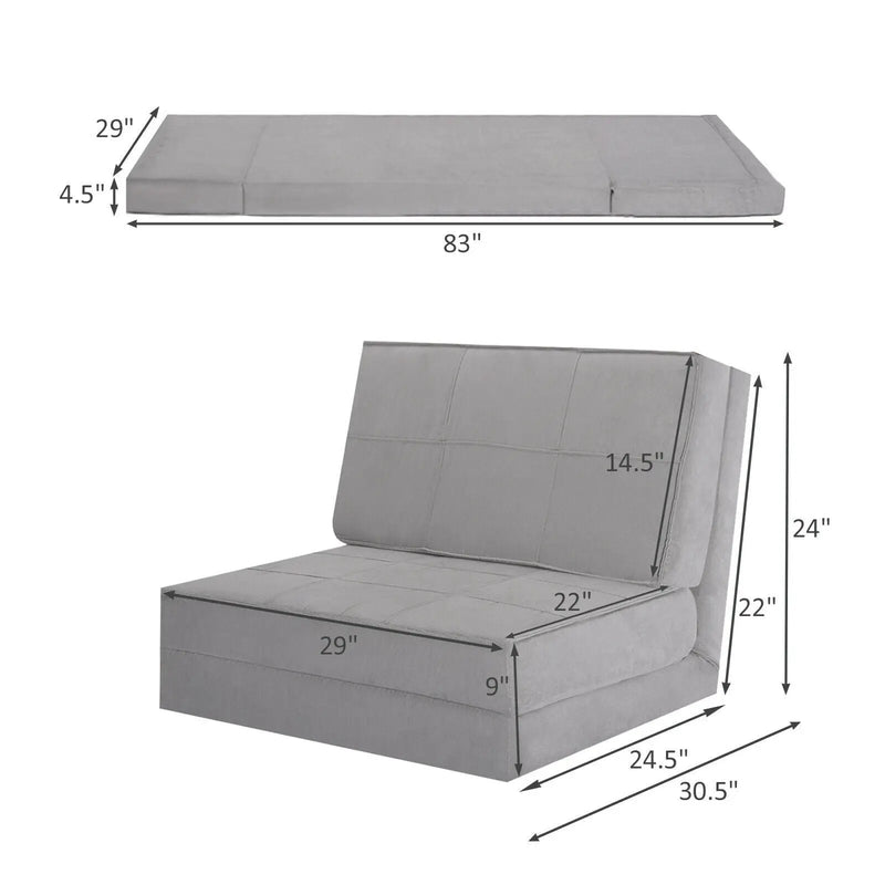High Quality Fam Convertible Lounger Folding Sofa Sleeper Bed by DirectDeals