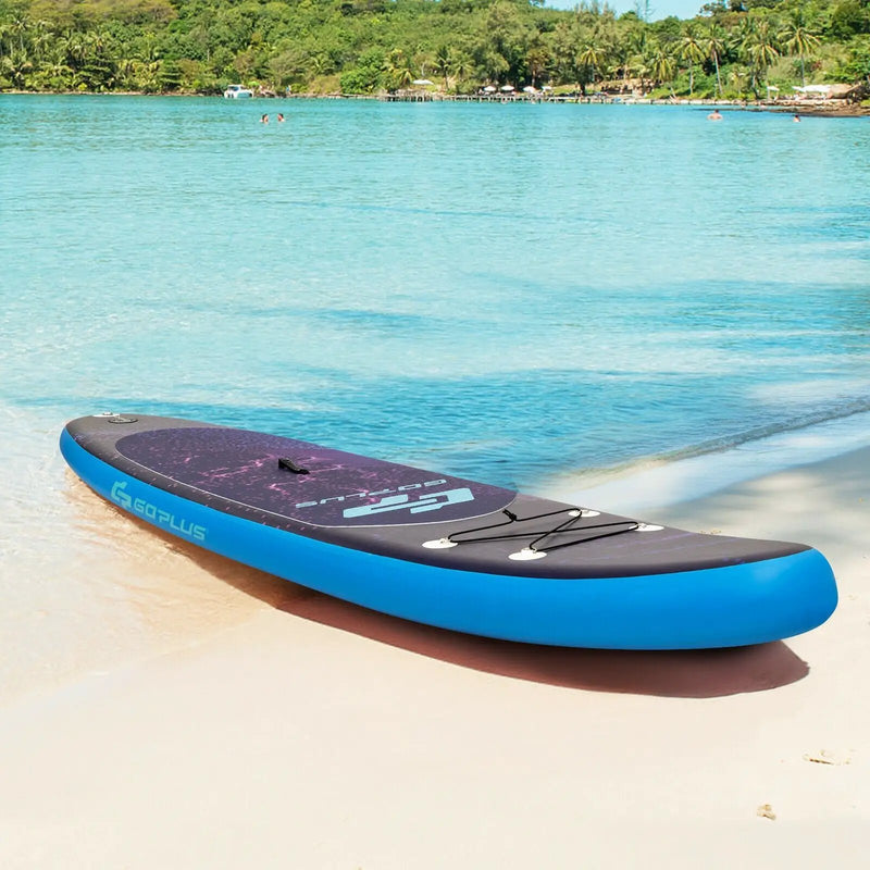 11 Feet Inflatable Stand Up Paddle Board Surfboard with Bag Aluminum Paddle Pump by DirectDeals