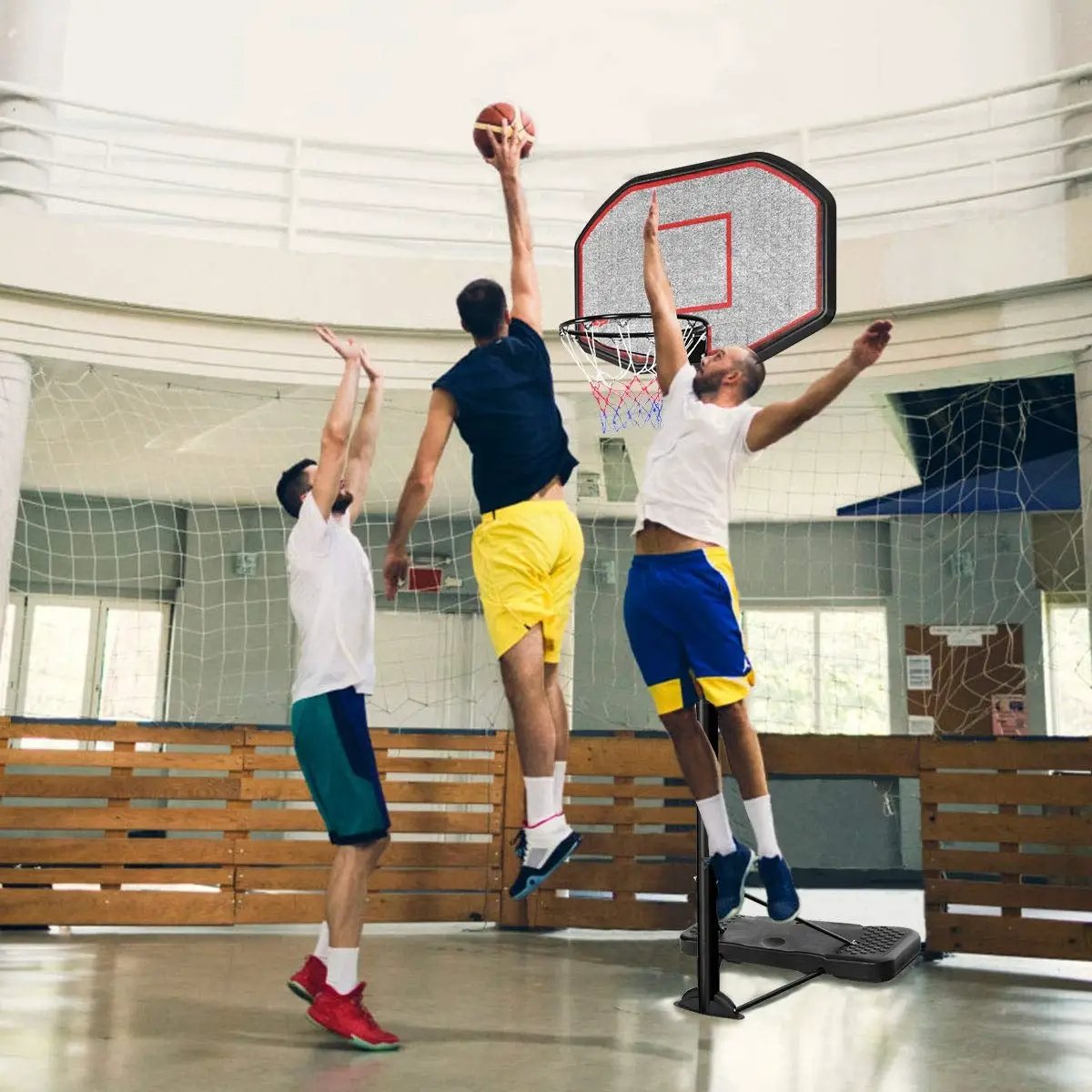 43 Inch Indoor Outdoor Height Adjustable Basketball Hoop by DirectDeals