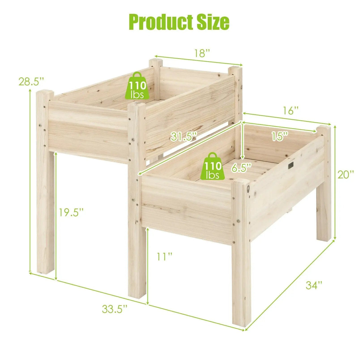 2 Tier Wooden, photo 5 of 7