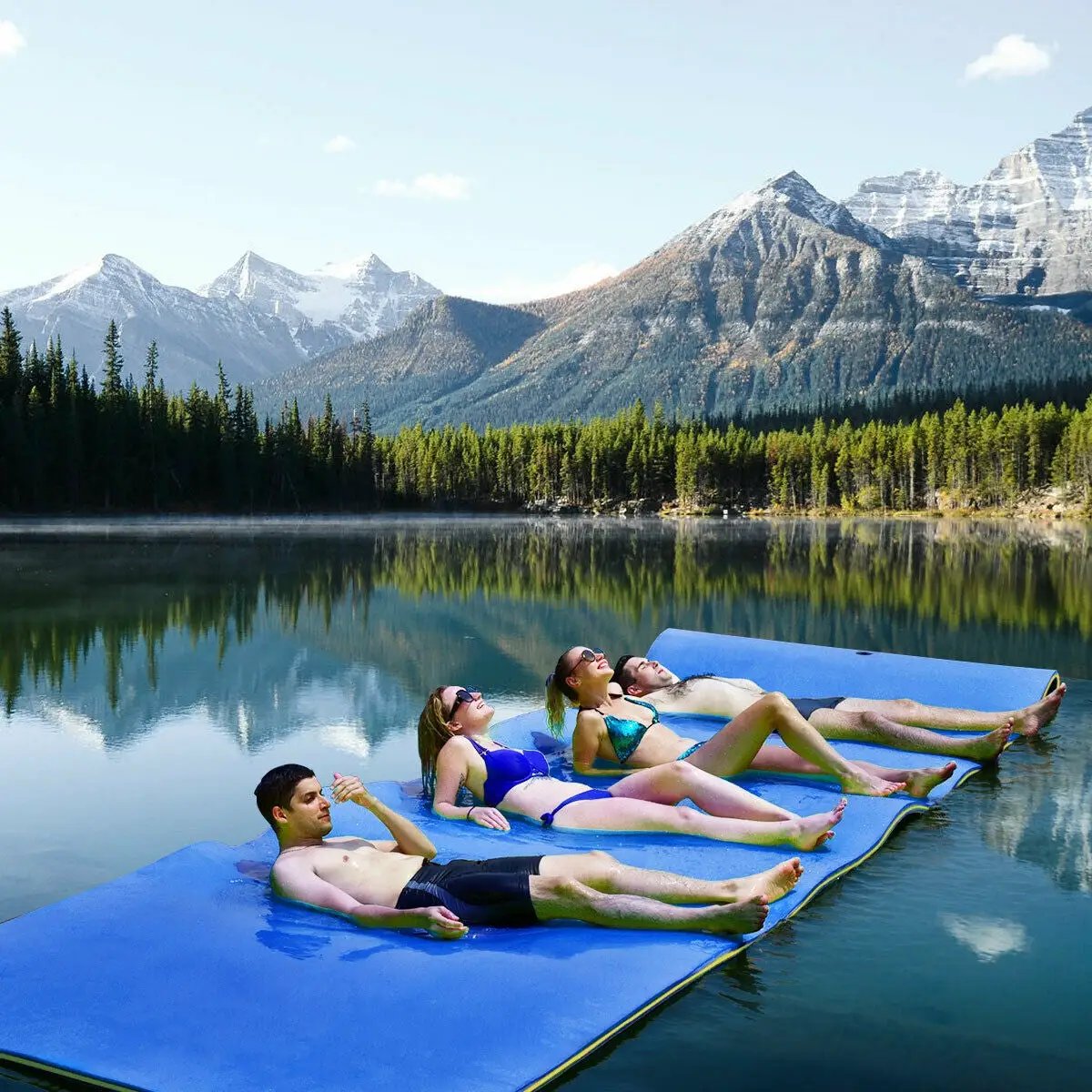 12’ x 6’ 3 Layer Floating Water Pad-Green, photo 7 of 10
