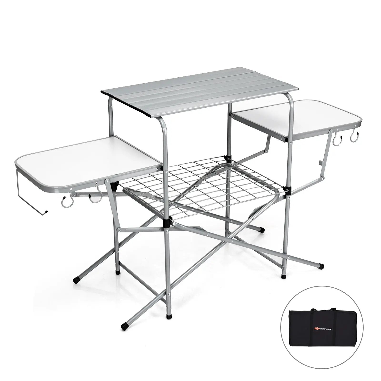 Foldable Outdoor BBQ Table Grilling Stand by DirectDeals