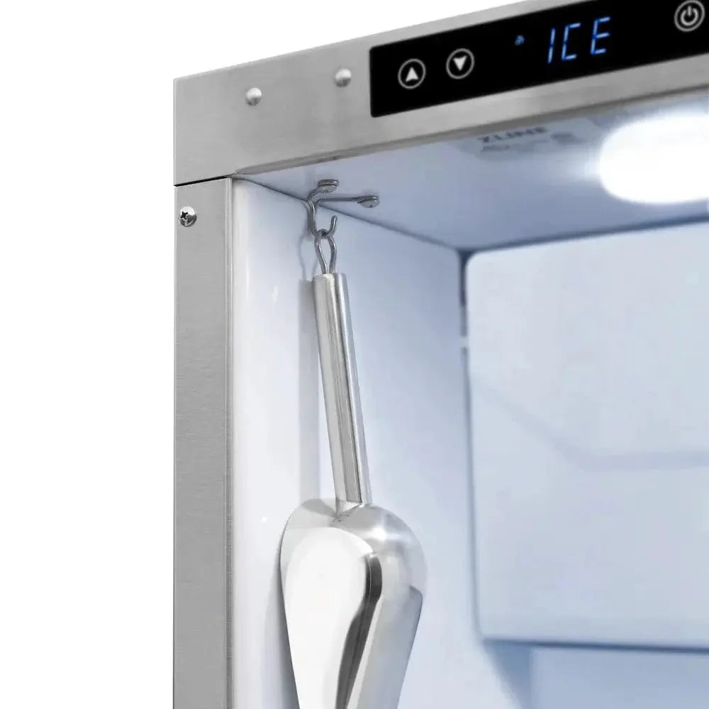 ZLINE 15" Touchstone Clear Cube Ice Maker Drain Pump Stainless Steel Champagne Bronze Door ICCDZ-ST-15-CB by Farmhouse Kitchen and Bath