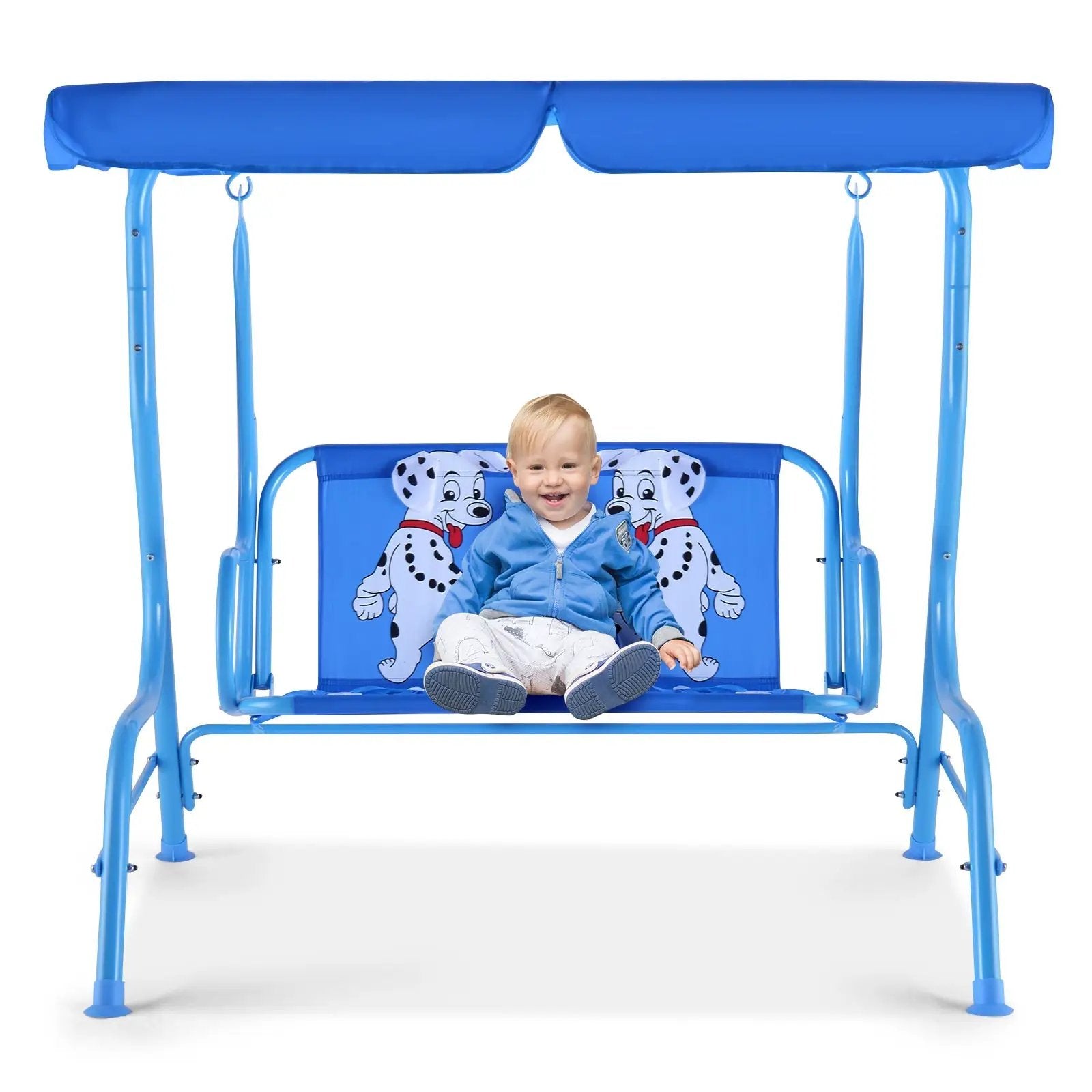 Outdoor Kids Patio Swing Bench with Canopy 2 Seats by DirectDeals