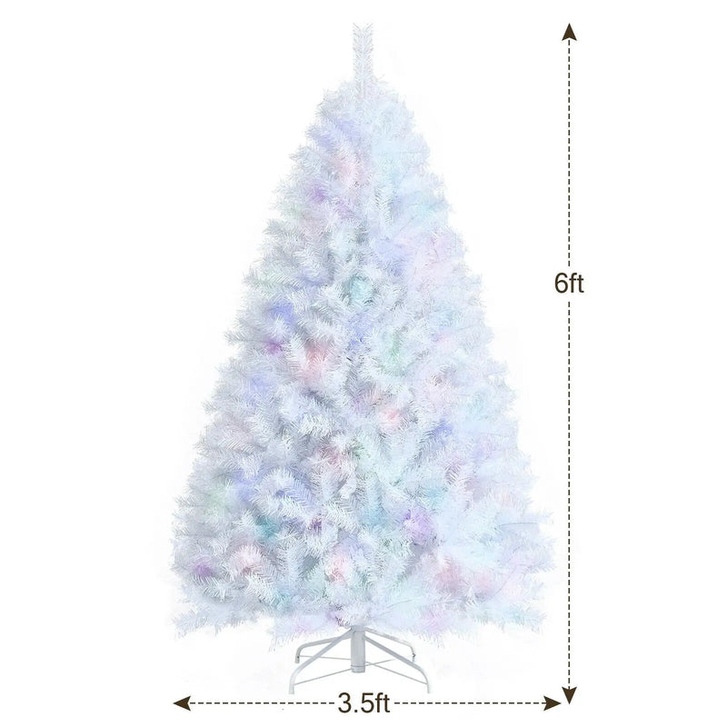 6 Feet Iridescent Tinsel Artificial Christmas Tree with 792 Branch Tips by DirectDeals